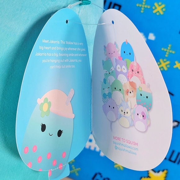 Squishmallow Jakarria the Blue Boba Tea 11" Ultrasoft Stuffed Food Plush NWT - Picture 11 of 12